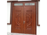 Cửa thép vân gỗ 2 cánh đều cho căn hộ chung cư ở Bình Dương - Tư vấn 24/7