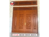 Cửa thép vân gỗ 4 cánh đều bảo hành dài hạn ở Bình Dương - Mua ngay 0969 33 55 99