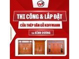 Cửa thép vân gỗ sang trọng cho nhà phố tại Bình Dương - Mẫu mã đa dạng