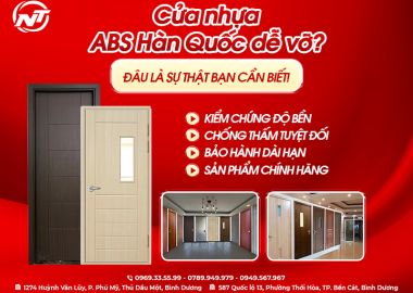 CỬA NHỰA ABS HÀN QUỐC DỄ VỠ? ĐÂU LÀ SỰ THẬT BẠN CẦN BIẾT!