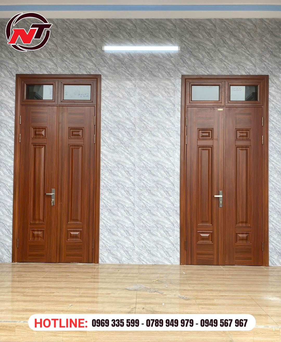 Cửa thép vân gỗ có dễ lắp đặt không