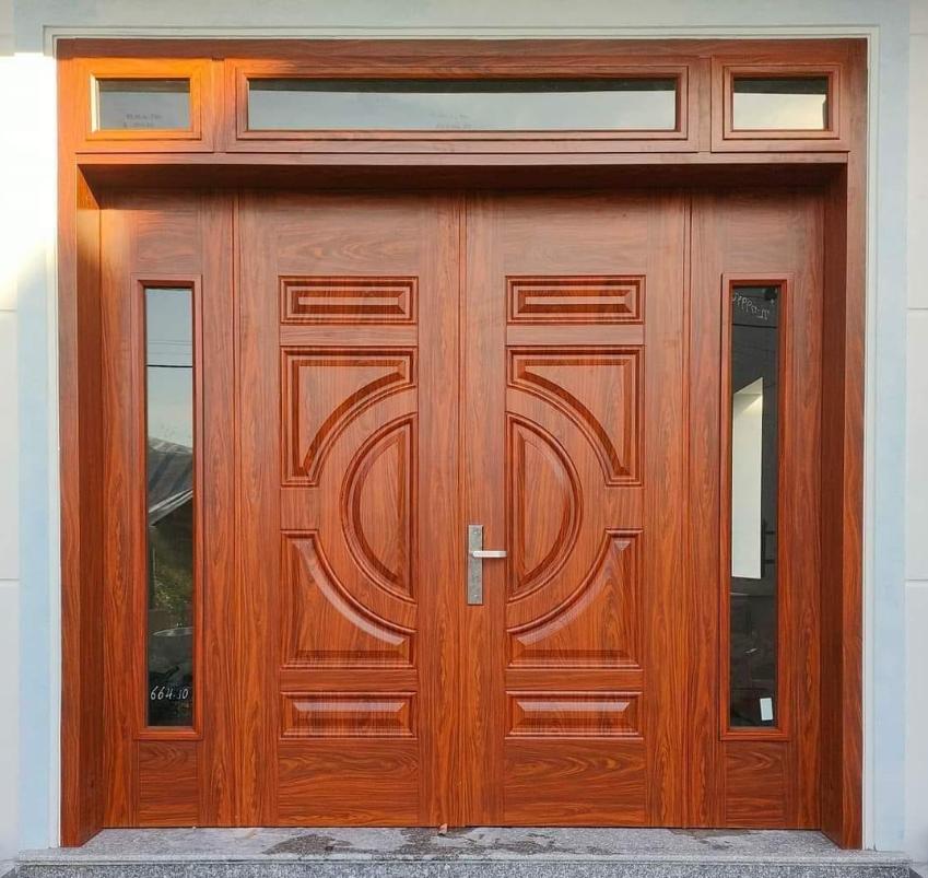 Cửa thép vân gỗ có bền không