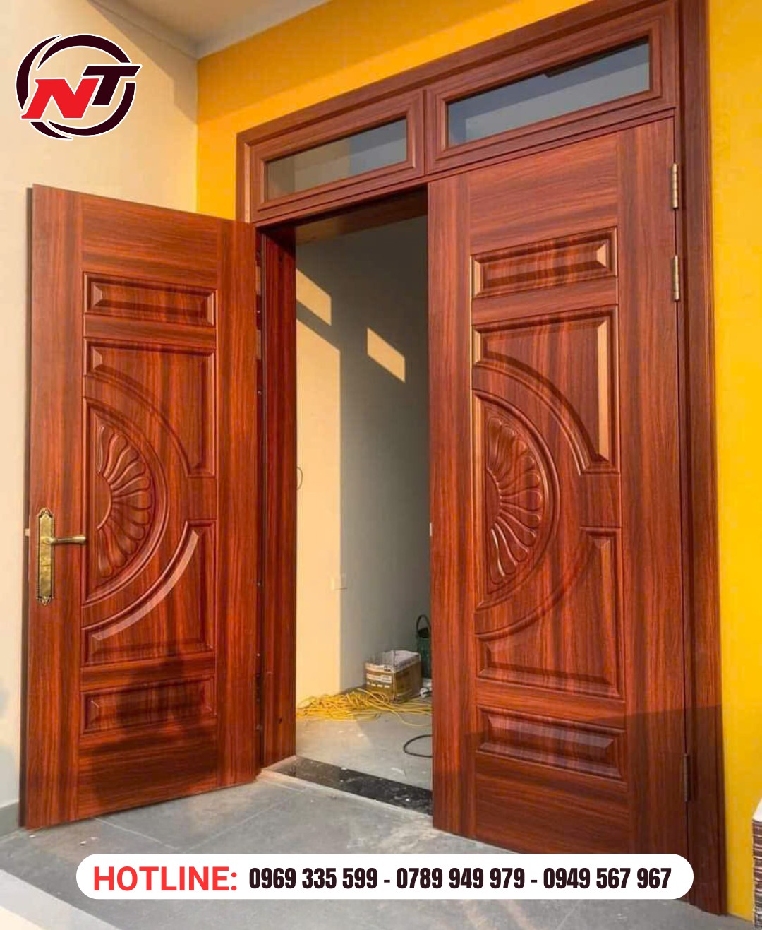 Cửa thép vân gỗ giá rẻ tại Bình Dương - Cam kết đạt chuẩn chất lượng