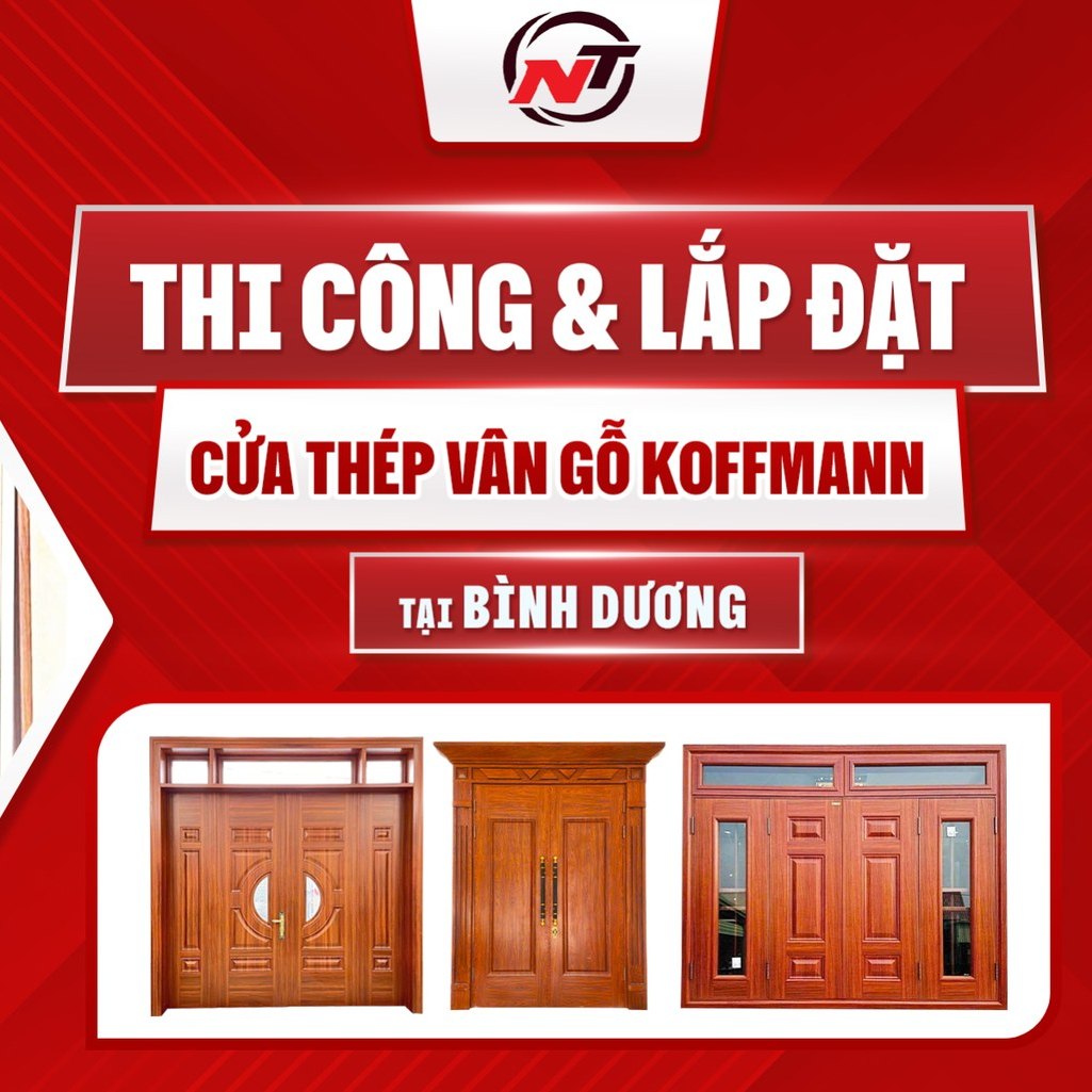 Cửa thép vân gỗ sang trọng cho nhà phố tại Bình Dương - Mẫu mã đa dạng