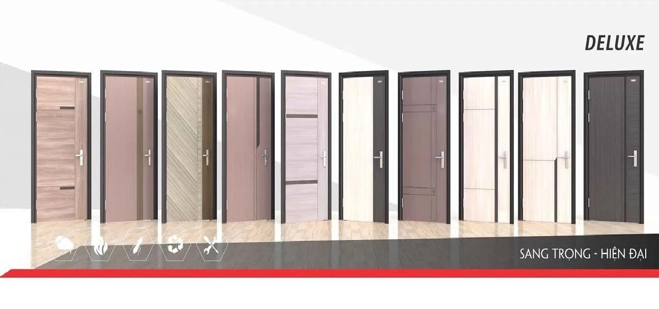 Lắp đặt cửa thép vân gỗ Deluxe đẹp bền tại Bình Dương