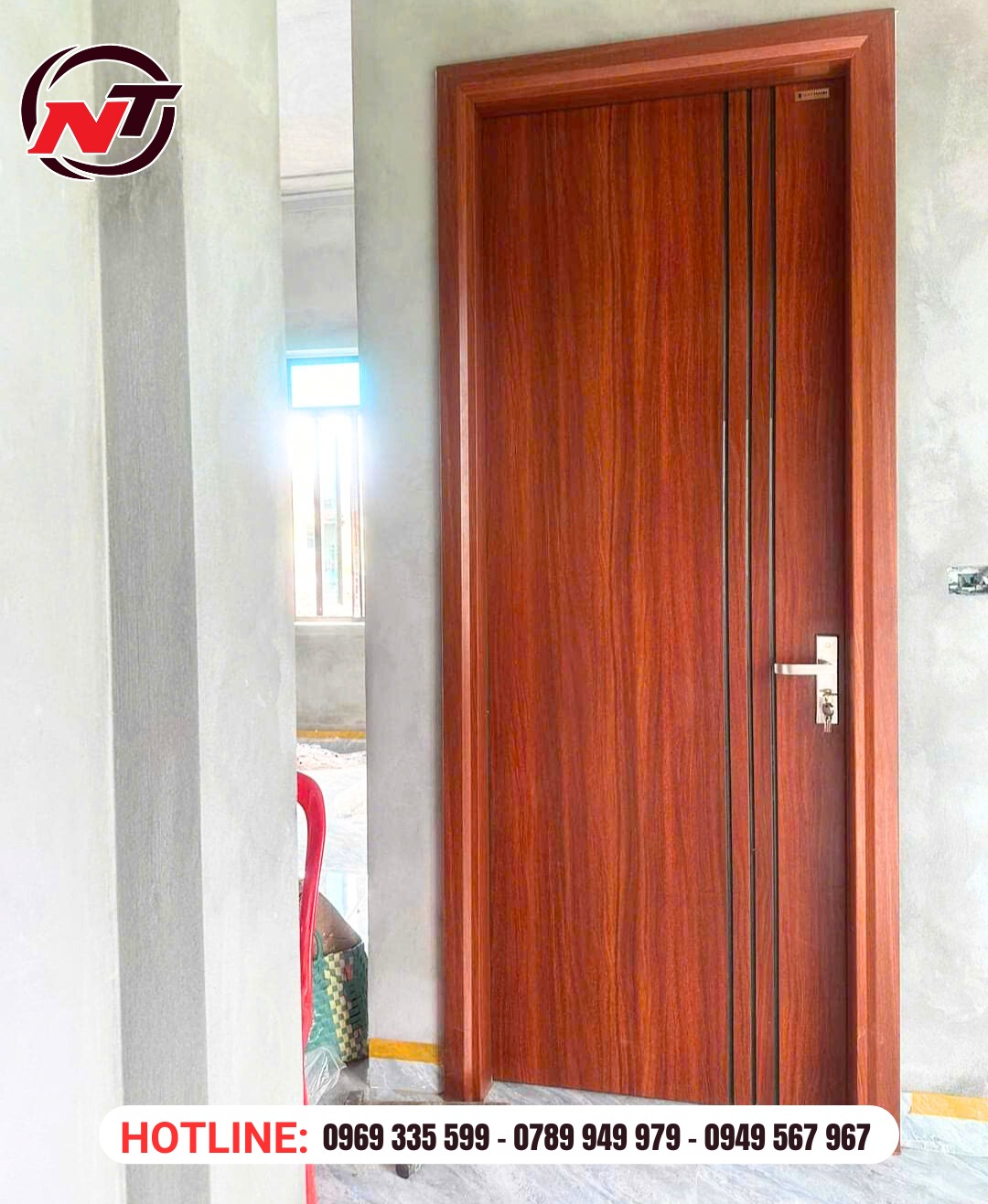 Mẫu cửa thép vân gỗ đẹp hiện đại 2025 tại Bình Dương
