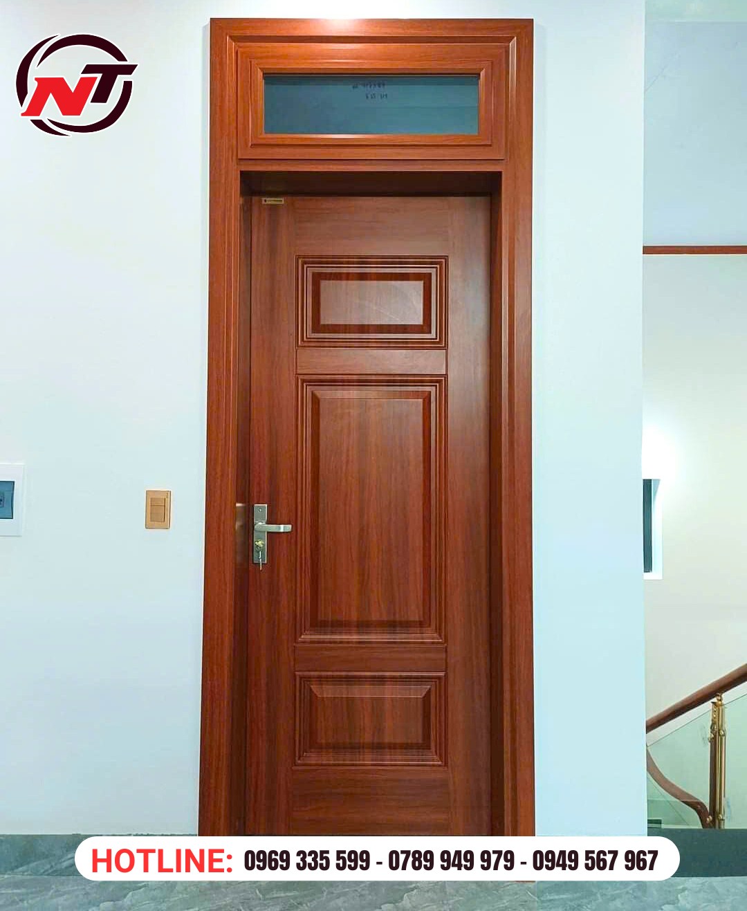 Thi công cửa thép vân gỗ 1 cánh nhanh chóng tại Bình Dương