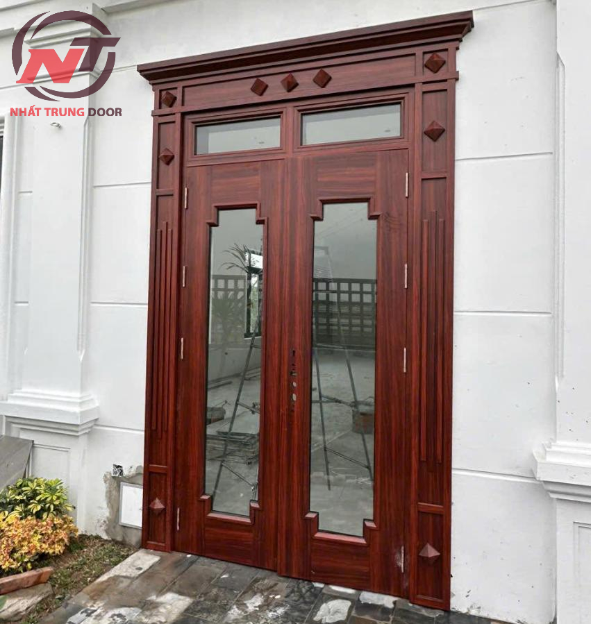 Lắp đặt cửa sổ thép vân gỗ tại Bình Dương