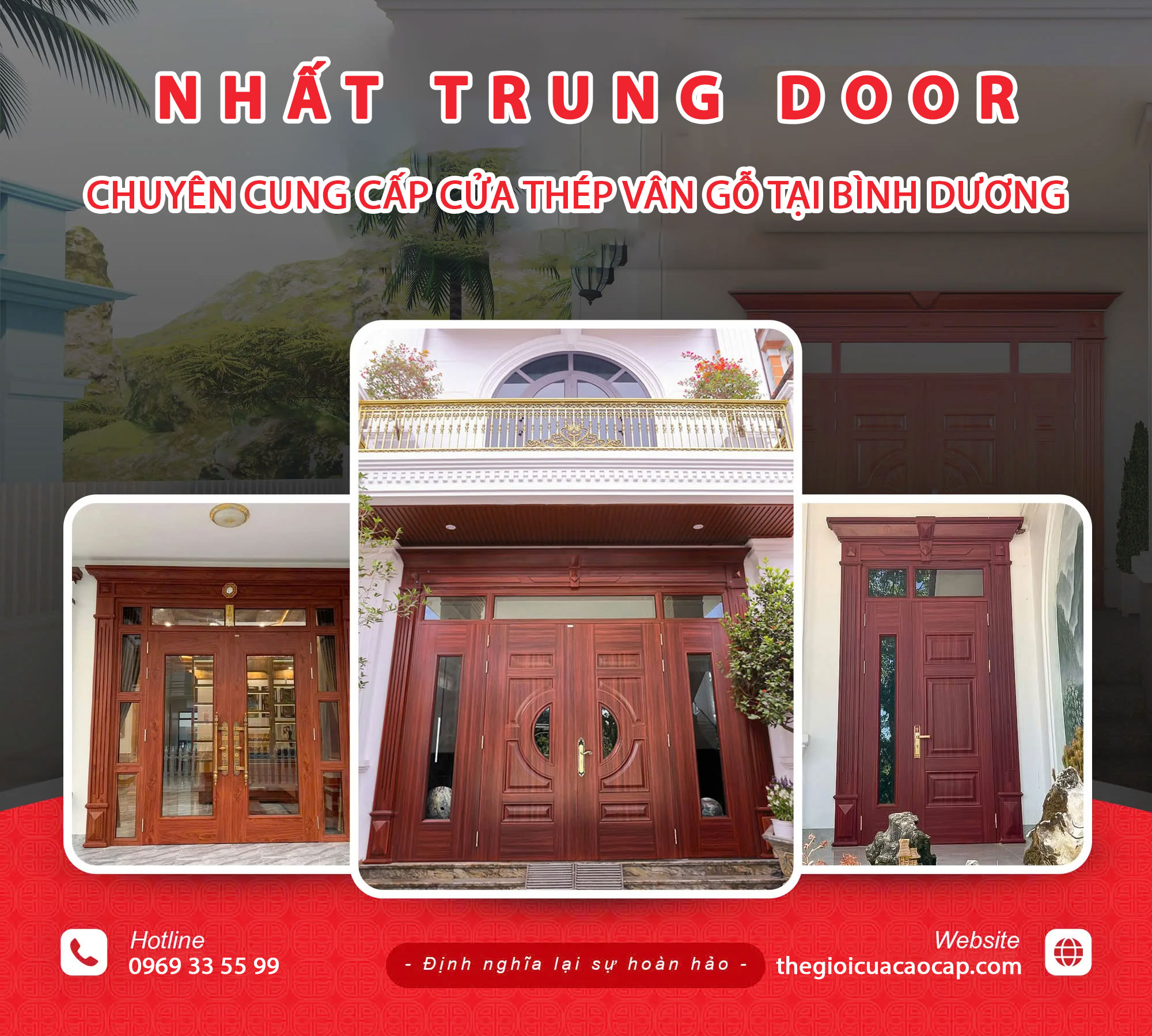 Cửa thép vân gỗ chất lượng tại Bình Dương – Đa dạng mẫu mã, đảm bảo chất lượng