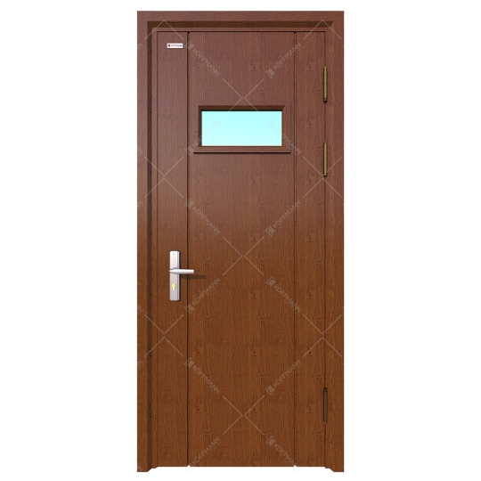 Cửa thép vân gỗ 1 cánh KG-1.28