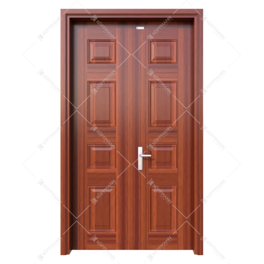 cửa thép vân gỗ 2 cánh đều KG-22.CS1