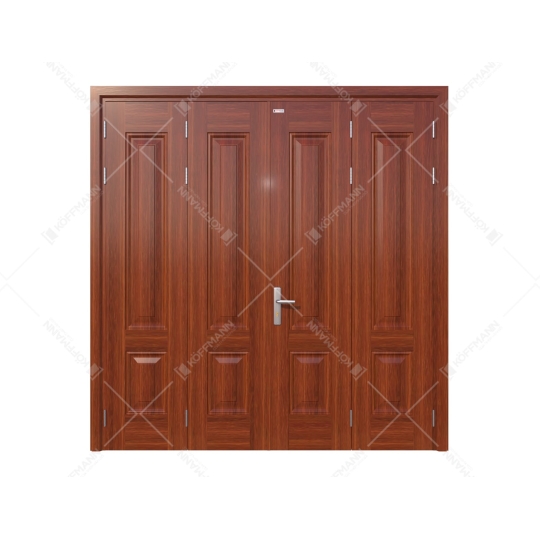  Cửa thép vân gỗ 4 cánh đều KG-42.CS2