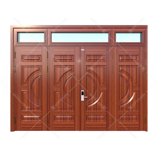  Cửa thép vân gỗ 4 cánh đều KG-42.01.01-3TK