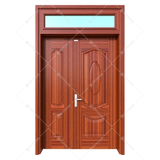 Cửa thép vân gỗ 2 cánh KG-21.07.07A-1TK