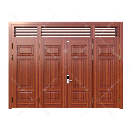 Cửa thép vân gỗ 4 cánh đều KG-42.03.03-3NC