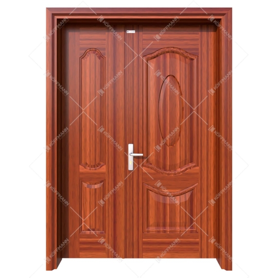 Cửa thép vân gỗ 2 cánh  KG-21.07.07A
