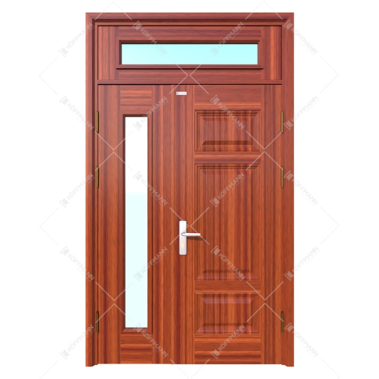 Cửa thép vân gỗ 2 cánh lệch KG-21.03.K-1TK