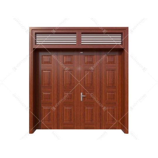 Cửa thép vân gỗ 4 cánh đều KG-42.CS1-2NC