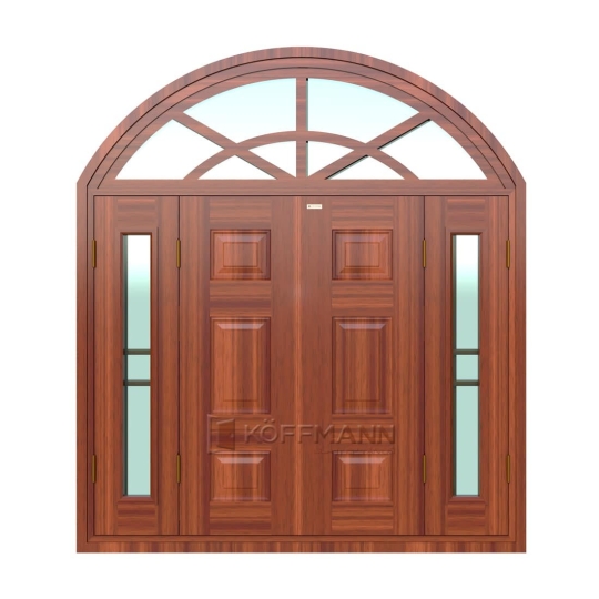 Cửa sổ thép vân gỗ 4 cánh KSV-41.CS3.K