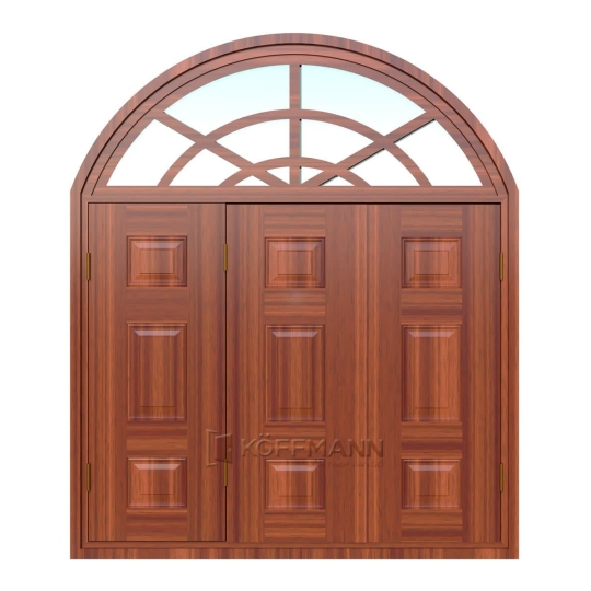 Cửa sổ thép vân gỗ 3 cánh KSV-32.CS3
