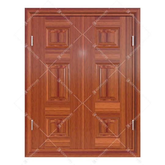 Cửa sổ thép vân gỗ 2 cánh KS-22.CS3